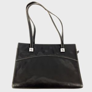 Ralph Lauren Black Leather Handbag